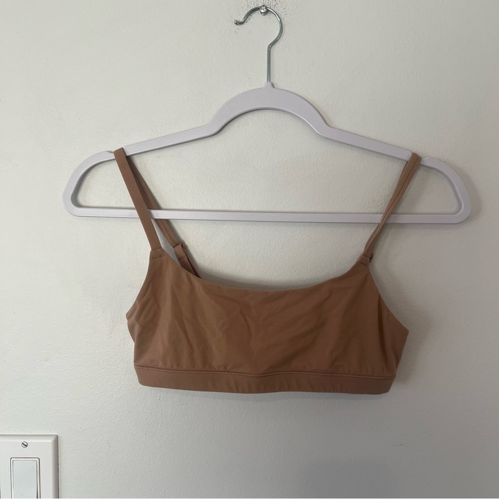 SKIMS Scoop Bralette Tan Brown Bra Comfort Women’s Small S